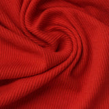 Cotton Polyester Stretch Rib Knit Fabric, 215 gsm — Red — photo 1