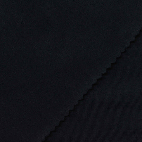 Cotton Modal Stretch Jersey Knit Fabric, 180 gsm, 152 cm — Black