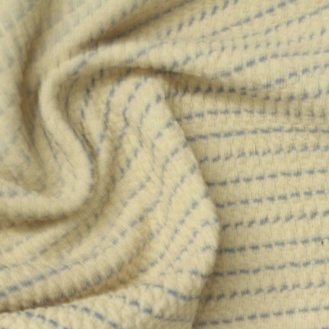 Blue Horizontal-Stripe Jacquard, Cotton