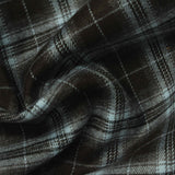 Dark Grey Plaid Woven, Poly-Viscose, 285 gsm, 150 cm, ref EF-265176 — photo 1