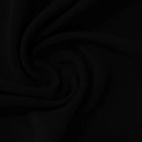 Nylon Stretch Interlock Knit Fabric, 280 gsm, 160 cm — Black — photo 1