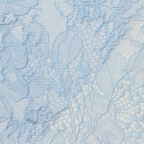 Light Blue Floral Lace, Nylon