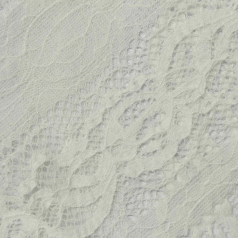 Cream Floral Lace, Nylon, 150 cm