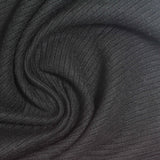 Polyester Viscose Stretch Knit Fabric, 330 gsm, 160 cm — Black — photo 1