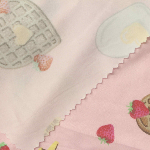 Pink Heart Milk Silk Knit, Polyester