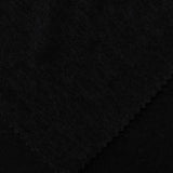 Brushed Polyester Viscose Stretch Chunky Knit Fabric, 214 gsm, 190 cm — Black — photo 1