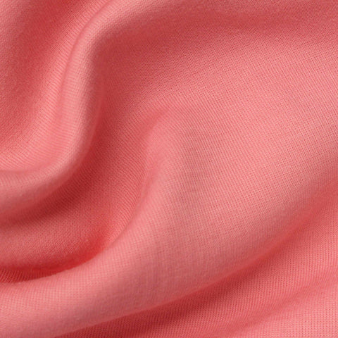 Polyester Cotton Scuba Knit Fabric, 290 gsm, 165 cm — Pink