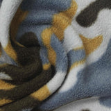 Blue-Grey Camo Jersey Knit, Poly-Cotton — photo 1