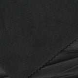 Brushed Polyester Stretch Jersey Knit Fabric, 148 gsm, 180 cm — Black — photo 1