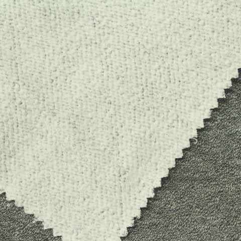 Light Grey Marl French Terry, Cotton-Poly, 250 gsm, 155 cm