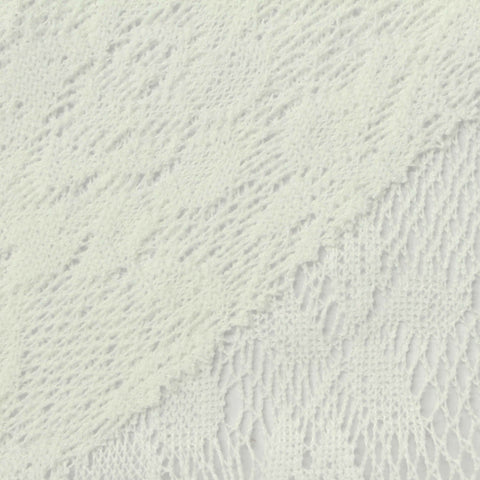 White Textured Warp Knit, Polyester