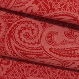 Red Tone-on-Tone Paisley Bengaline, Viscose-Nylon — photo 1