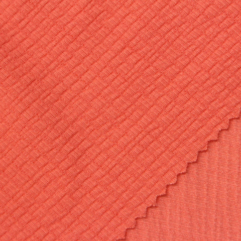 Polyester Stretch Crepe Fabric, 170 gsm, 130 cm — Orange