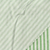 Green Stripes Jersey Knit, Viscose — photo 1