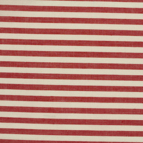 Red Horizontal-Stripe Woven, Cotton, 110 gsm
