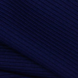 Polyester Stretch Knit Fabric, 350 gsm, 155 cm — Navy — photo 1