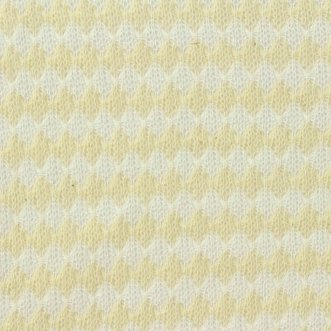 Light Yellow Diamond Chunky Knit, Cotton-Poly