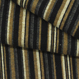 Black Vertical-Stripe Interlock Knit, Poly-Viscose — photo 1