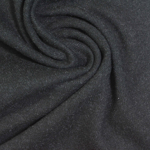 Dark Grey Heather Interlock Knit, Poly-Viscose