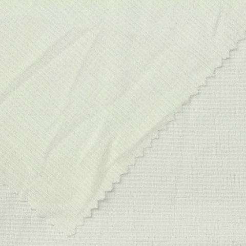 Off-White Micro-Stripe Jersey Knit, Polyester