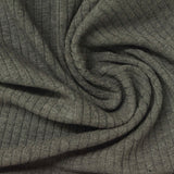 Heathered Grey Marl Rib Knit, Poly-Cotton, 240 gsm — photo 1