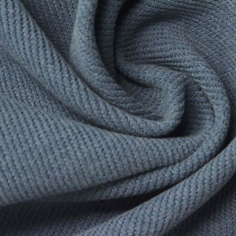 Blue Marl Knit, Poly-Viscose, 220 gsm