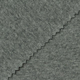 Grey Marl Rib Knit, Cotton-Viscose — photo 1