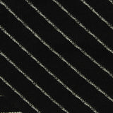 White Horizontal-Stripe Linen-Look, Viscose, 252 gsm — photo 1
