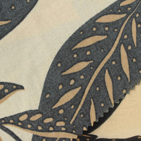 Tan Leaves Woven, Polyester