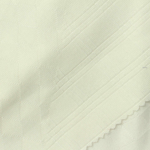 White Textured Jacquard, Cotton-Poly