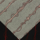 Red Wavy-Line Birdseye Knit, Polyester — photo 1