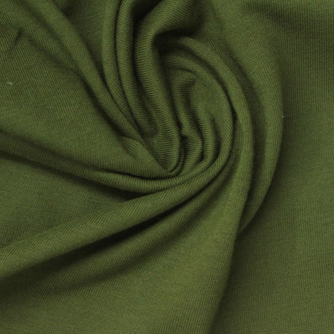 100% Cotton Jersey Knit Fabric, 130 gsm, 173 cm — Green