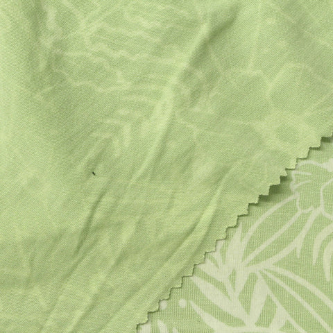 Light Green Floral Jersey Knit, Viscose
