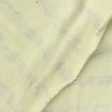 Light Yellow Horizontal-Stripe Jersey Knit, Cotton — photo 1