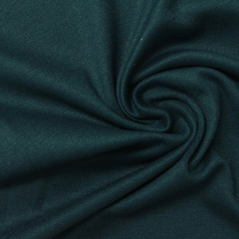 Dark Teal Ribbed Rib Knit, Poly-Viscose