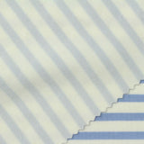 Light Blue Horizontal-Stripe Scuba Knit, Viscose-Poly — photo 1