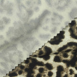 Black Leopard Linen-Look, Polyester, 250 gsm — photo 1