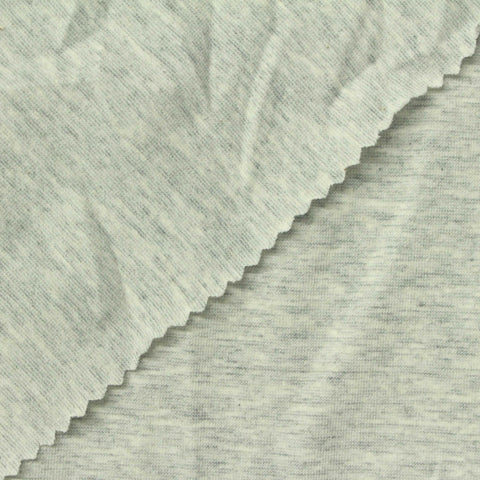 Light Grey Marl Jersey Knit, Poly-Cotton, 160 gsm, 175 cm