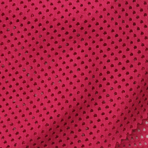 Hot Pink Eyelet Jacquard, Cotton-Poly
