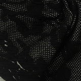 Black Textured Interlock Knit, Polyester, 260 gsm — photo 1