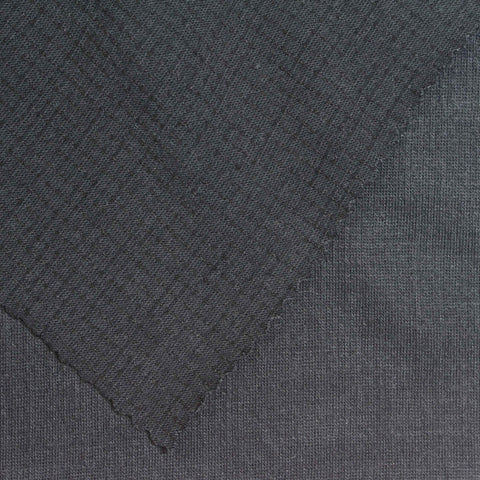 Polyester Cotton Stretch Crepe Fabric, 235 gsm, 150 cm — Grey