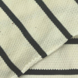 Black Horizontal-Stripe Knit, Cotton — photo 1