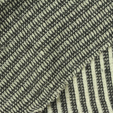 Black Vertical-Stripe Jersey Knit, Cotton-Poly, 290 gsm — photo 1
