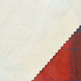 Red Plaid Jersey Knit, Polyester — photo 1