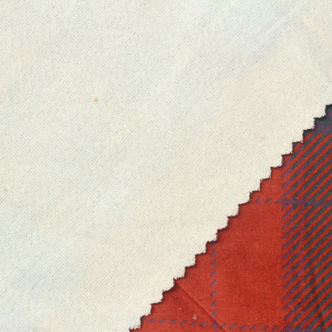 Red Plaid Jersey Knit, Polyester