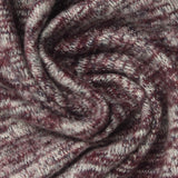 Burgundy Marl Jersey Knit, Viscose-Poly — photo 1