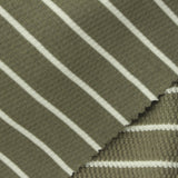 Olive Horizontal-Stripe French Terry, Cotton-Poly — photo 1