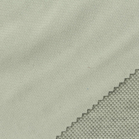 Cotton Stretch Piqué Knit Fabric, 230 gsm — Grey
