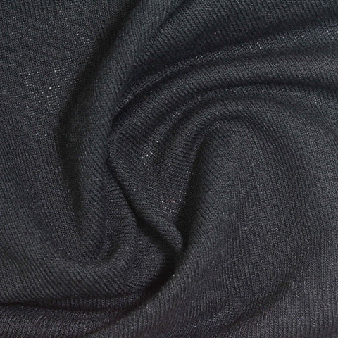 Dark Grey Marl Chunky Knit, Viscose-Poly, 245 gsm