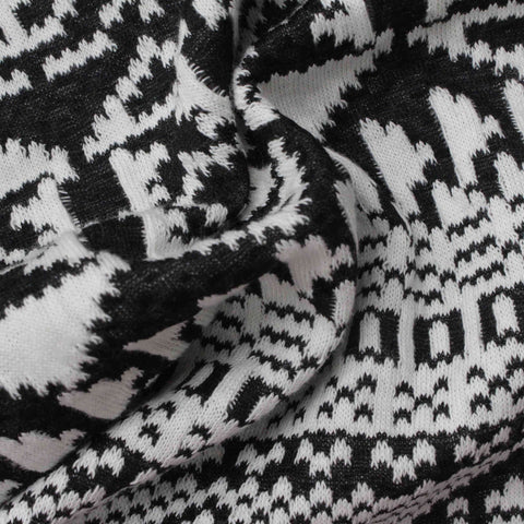 Black Marl Jacquard, 189 gsm